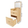 YIYIBYUS Vanity Desk with Makeup Stool, Makeup Vanity Table, Pink - 4 of 4
