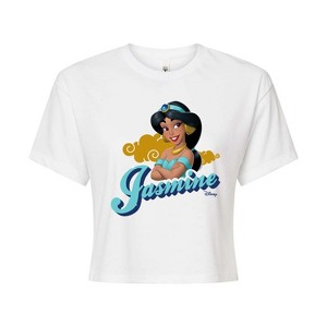 Women's - Disney Princess - Jasmine Headshot Cropped Graphic T-Shirt - 1 of 4