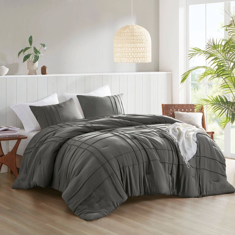 Porter Soft Washed Durable Pleated Comforter Set - 510 Design, 1 of 10