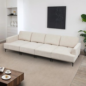 Nebula Vortex 128" Wide Upholstered 4 Seater Sofa For Living Room - 1 of 4