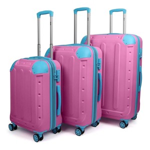 New York Xpress EL-2401 3PC Luggage Hardshell Expandable with 4 Spinner Wheels, Lightweight, 20" 24" 28" - 1 of 4
