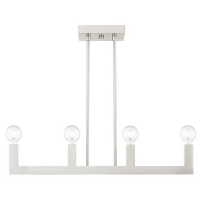 Livex Lighting Solna 4 - Light Chandelier in  Brushed Nickel
