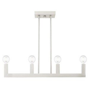 Livex Lighting Solna 4 - Light Chandelier in  Brushed Nickel - 1 of 4