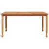 vidaXL Dining Table Teak Solid Teak Wood Small Durable Dining Table - 2 of 4