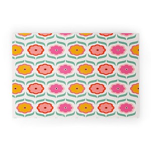 Showmemars Bright Retro Geometric Pattern Welcome Mat - Society6 - 1 of 4