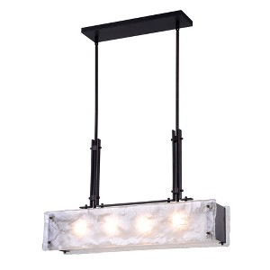 CWI Lighting Assunta 4 Light Chandelier With Black Finish - 1 of 4