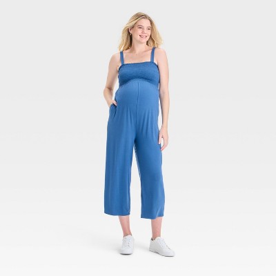 Smocked Maternity Jumpsuit - Isabel Maternity by Ingrid & Isabel™