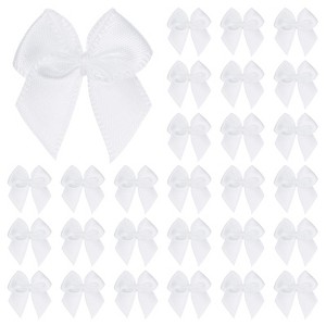 Unique Bargains Polyester Craft Satin Decorative Ribbon Bow 1x1 Inch 50 Pcs - 1 of 4