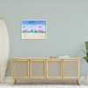 Stupell Industries Cute Pink Flamingos Beach Attire Strolling Coast Illustration Framed Giclee Art - 3 of 4