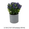 Unique Bargains Artificial Plants Plastic Flower Pot Plastic 3.15"x3.15"x7.87" 1 Pcs - 3 of 4