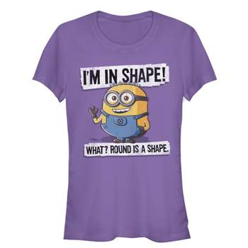 Juniors Womens Despicable Me Minion Round Shape T-Shirt