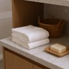 HomeRoots Ivory Cotton 36" X 72" Quick Dry Terry Cloth Bath Sheet - 2 of 3