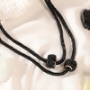 SOHI Women's Onyx Black The Mirror Multi-Layer Necklace - 3 of 4