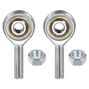 Unique Bargains Self-Lubricating Thread Steel Joint Jam Nut Rod End Bearing 2 Pcs - 1 of 4