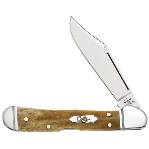 Case XX Smooth Antique Bone Mini CopperLock Pocket Knife - 1 of 4