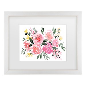 Trademark Fine Art - Rosana Laiz Blursbyai Janis bouquet Matted Framed Art - 1 of 4