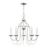 Livex Lighting Alessia 5 - Light Chandelier in  Brushed Nickel - 4 of 4