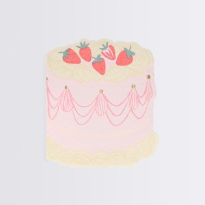 Meri Meri Pink Cake Napkins (Pack of 16) - 1 of 2