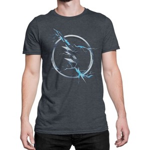 Mens Flash Zoom Symbol Charcoal T-Shirt - 1 of 4