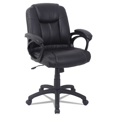 Alera CC Series Executive Mid-Back Leather Chair Black CC4219F