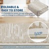 Washable Striped Area Rug Non-Slip Strip Rugs for Living Room Low Pile Floor Carpet Rugs for Bedroom Dining Room Home Office - 4 of 4