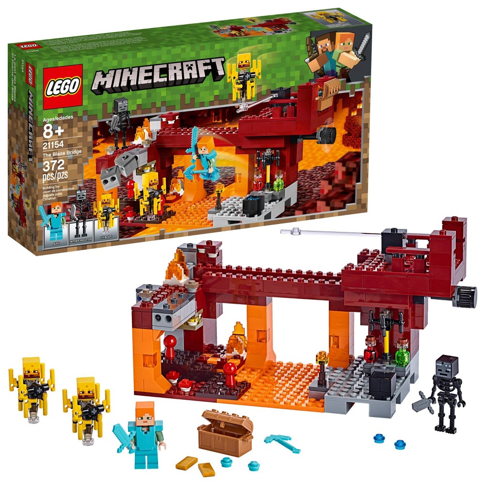 Lego Minecraft The Blaze Bridge Building Kit Now 23 99 Swaggrabber