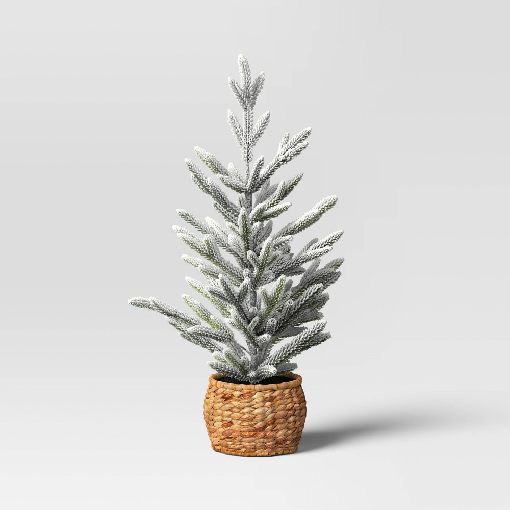 Christmas Large Heavy Flocked Tree Green - Threshold™