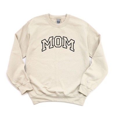 Simply Sage Market Women's Graphic Sweatshirt Embroidered Mom Varsity Outline