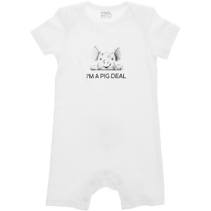 Pavilion Gift Company - Pig Deal - 12-24 Months Romper - Leotards and Bodysuits - 1 of 4