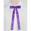 Allegra K Women's Self-Tied Solid Color Ribbon Cosplay Elegant Long Neck Bowties - 2 of 4