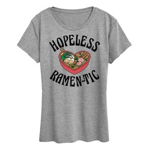 Women's - Instant Message - Hopeless Ramentic Short Sleeve Graphic T-Shirt - 1 of 4