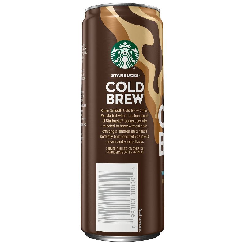Starbucks Vanilla Sweet Cream Cold Brew Premium Coffee Drink - 11 fl oz Can, 2 of 5