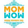 Men's Design By Humans Happy Mother's Day Mom Wow By tmsarts T-Shirt - 2 of 2