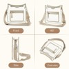 Clear Crossbody Bags for Women Stadium Approved Clear Purse for Concert Transparent Plastic Bag with Guitar Strap - 3 of 4