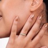 GILDED 1/2 CTTW Lab Grown Diamond 5 Stones Engagement Rings in 14KT Gold Plated or 925 Sterling Silver, Size 7 - 4 of 4