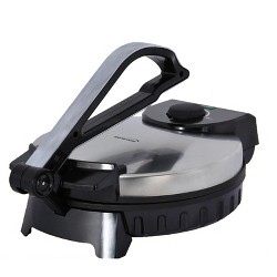 12-Inch Brentwood TS-129 Stainless Steel Non-Stick Electric Tortilla Maker 