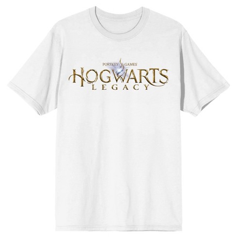 Hogwarts Legacy Logo Crew Neck Short Sleeve Men\'s White T-shirt : Target