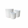 Set of 3 Concrete/Fiberglass Modern Indoor/Outdoor Planters Pure White - Rosemead Home & Garden, Inc.: Weather-Resistant, No Assembly Required - 2 of 3