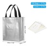 Unique Bargains Reusable Non-Woven Metallic Shiny Finish Gift Goodie Bags 12 Pcs - 2 of 4
