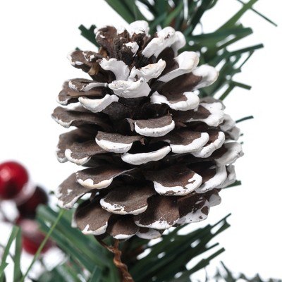 Frosted Pine Cone and Berry 27" Artificial Christmas Garland