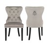 WestinTrends  Velvet Upholstered Tufted Dining Chairs (Set of 2) - 3 of 4