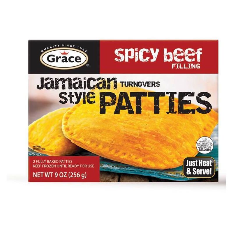 Grace Frozen Jamaican Style Patties with Spicy Beef Filling - 9oz, 1 of 5