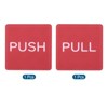 Unique Bargains Square Self-Adhesive Store Business Push Pull Door Sign 2 Pcs - 3 of 4