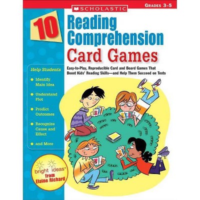 10 Reading Comprehension Card Games - by  Elaine Richard (Paperback)