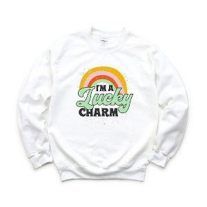 Simply Sage Market Women's Graphic Sweatshirt I'm A Lucky Charm - 1 of 3