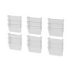 Storex Wall File, 3 Sections, Legal Size 16" x 4" x 14", Clear, 3/Set - 2 of 4