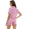 Derek Heart Collared Pajama Top with Pocket and Shorts Pajama Set, 2 Pieces (Juniors & Women) - 3 of 4
