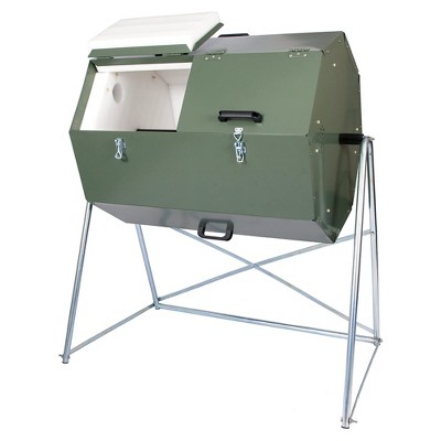 Jora Composters Jk270a 70 Gallon Dual Chamber Galvanized Steel Backyard ...