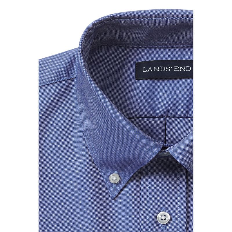 Lands' End School Uniform Kids Long Sleeve Oxford Dress Shirt, 3 of 6