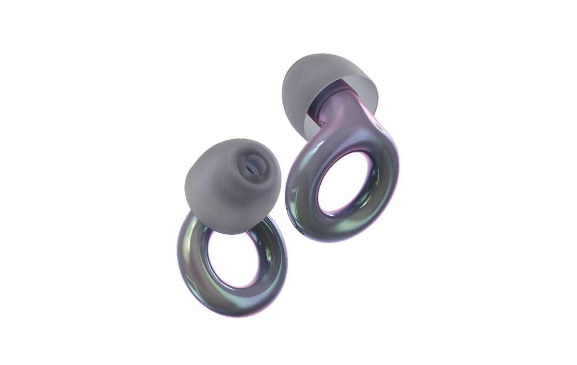 Loop Experience 2 Earplugs for Live Events Concerts Festivals and Night Outs - Titanium Holographic